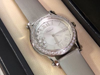 Perfect Replica Chopard Happy Sport V2 Upgrade Gray Dial Women Watch